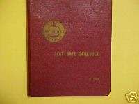 1960 CHEVROLET CORVETTE TRUCK FLAT RATE SCHEDULE BOOK  