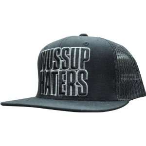  Shake Junt Wussup Haters Mesh Hat Adjustable Black Black Skate 