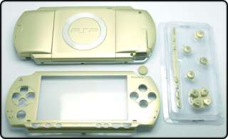 PSP 1000 Phat Full Housing Faceplate Shell Cover Gold  