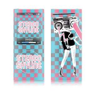   4th Gen  Stereo Skyline  Boom Box Lady Skin: MP3 Players & Accessories