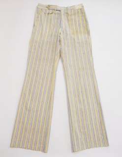   ralph lauren size 33 color white blue yellow fabric 100 % cotton year