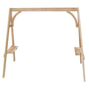  South Cypress Wood Adirondack Swing A Frame in Natural 