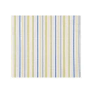  Blue and Green Stripes King Bedskirt