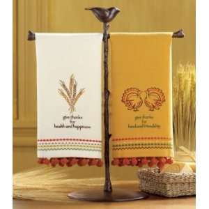  Turkey Embroidered Guest Towels, Set of 2