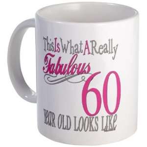  60th Birthday Gifts Cute Mug by  Kitchen 