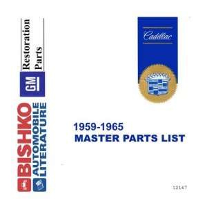   1960 1961 1962 1963 1964 1965 CADILLAC Parts Book List CD Automotive