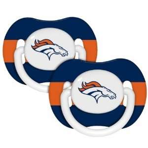  Baby Fanatic 143333 Denver Broncos Pacifiers 2 pack: Baby