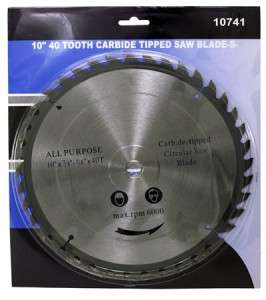 10 Inch 40 Tooth Carbide Tipped Saw Blade for Woodworking Sliding 