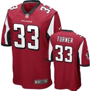 Michael Turner Jersey: Home Red Game Replica #33 Nike Atlanta Falcons 