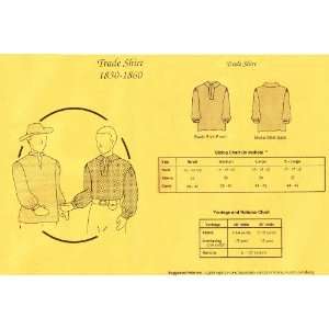  1830 1860 Mens Trade Shirt Pattern 