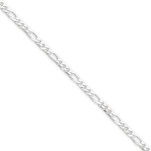  Sterling Silver 3mm Figaro Chain Jewelry