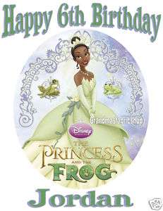 Princess and The Frog Personalized Birthday T Shirt  