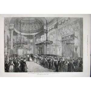  Emperor Austria Venice Ball Visit Old Print 1875
