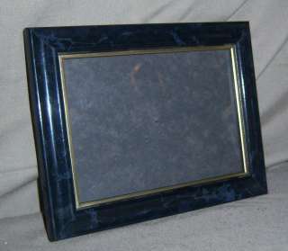 Beautiful 5 x 7 Black Marble Genuine Plastic Picture Frame 