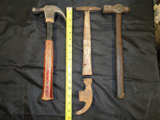 VINTAGE HAMMER LOT OLD HAMMERS CLAW BALL PIN  