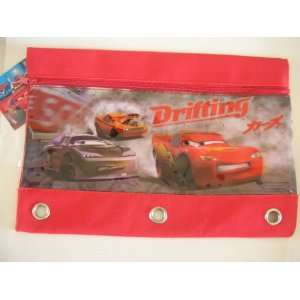  Disney Cars 3 Ring Binder Stationery Pencil Bag Pouch 