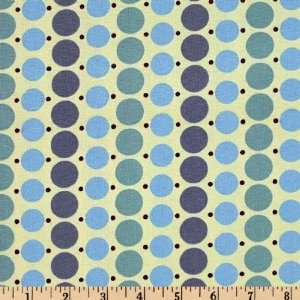 54 Wide Cotton Duck County Fair Polka Dots Porch Blue Fabric By The 