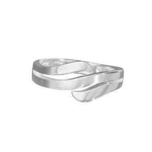 VINANI German 925 Sterling Silver solid Ring for Women Lines Design 