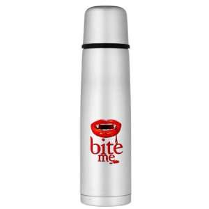    Large Thermos Bottle Vampire Fangs Bite Me: Everything Else