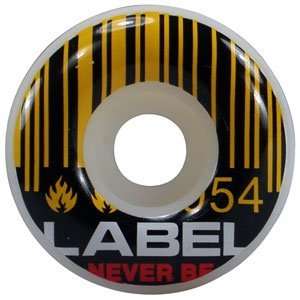  Black Label   Barcode Skateboard Wheels (54mm), Set of 4 