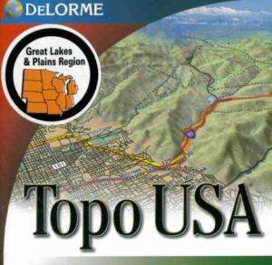 Topo USA 4.0 PC CD 3D topographical maps GPS tool set  