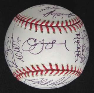 2006 Detroit Tigers Team Signed Baseball AL CHAMPS PSA/DNA  