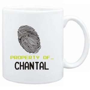  Mug White  Property of _ Chantal   Fingerprint  Female 