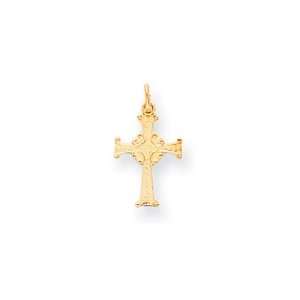  14 Karat Gold, Dainty, Celtic Cross Charm: Jewelry