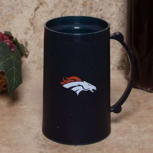    Denver Broncos Navy Blue 15oz. H20 Freezer Mug: Sports & Outdoors