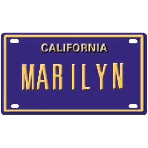   Marilyn Mini Personalized California License Plate 