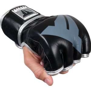  Throwdown MMA Competition Fight Gloves, BK/SV, L Sports 