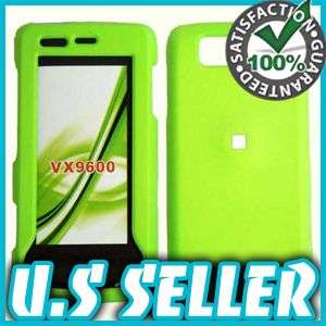RUBBER GREEN HARD SNAP CASE COVER FOR LG VERSA VX9600  