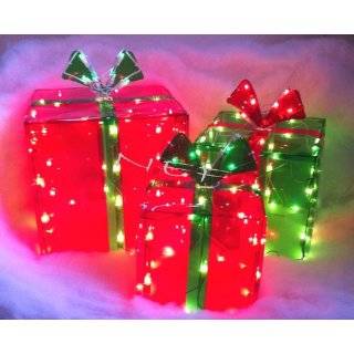  Lighted Gift BOXES Christmas Indoor / Outdoor 150 Lights 