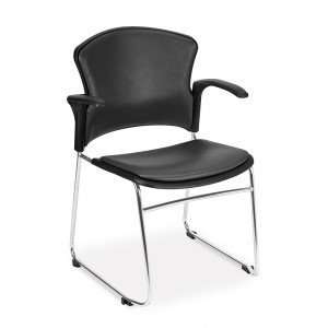  Stack Chair Charcoal Vinyl