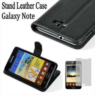For Samsung Galaxy Note i9220 N7000 Leather Wallet Folio Case Stand 