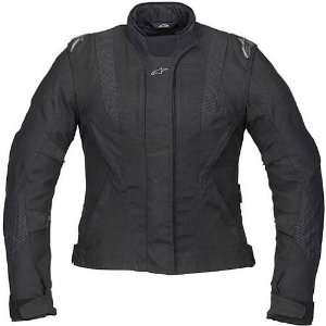   Womens Waterproof On Road Racing Motorcycle Jacket   Black / Medium