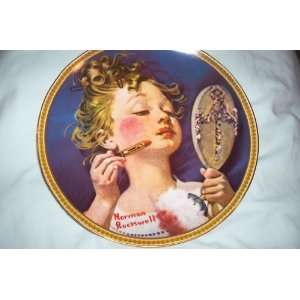 Norman Rockwell Plate   Making Believe At The Mirror   1982 Rockwells 