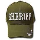 OLIVE SHERIFF BASEBALL CAP LAW ENFORCEMENT POLICE ADJ