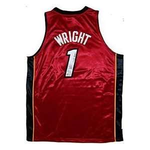  Dorell WrightAutographed Jersey World Champs Authentic Red 
