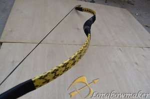   hunting Longbow 20 60# Nice SnakeskinBow Recurve bow+ String  