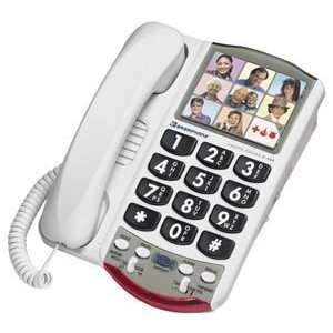  76593 Amplified Photo Phone WHITE Electronics