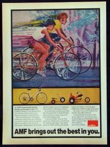 1973 AMF Roadmaster Bicycle Magazine Print Ad  