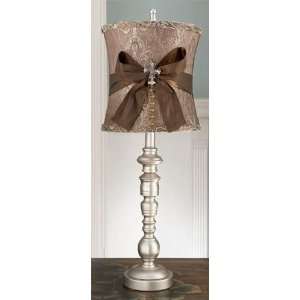 28 Victorian Style Candlestick Silver Table Lamp:  Home 