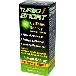  Turbo Snort Caffeine Energy Nasal Spray Health & Personal 