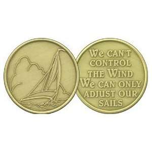    We cant control the wind bronze medallion 