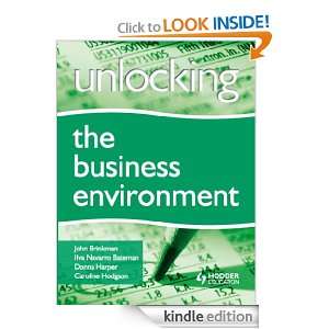 Unlocking the Business Environment (UB) John Brinkman, Ilva Navarro 