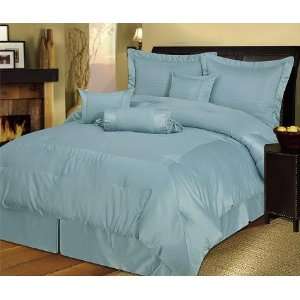  Harmony 7 piece Comforter Set King blue: Home & Kitchen