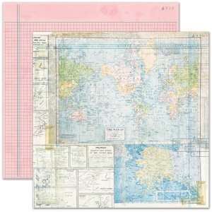  Daily Junque Double Sided Paper 12X12 Map: Home 