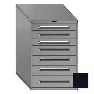  Cabinet 7 Drawers, Keyed Alike Lock Textured Black: Office Products