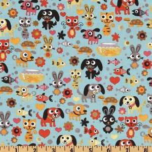  44 Wide Moda Max & Whiskers Bubbles Blithe Fabric By The 